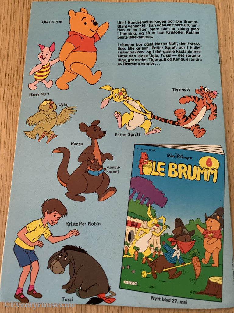 Disneys Ole Brumm. 17/1986. Tegneserieblad