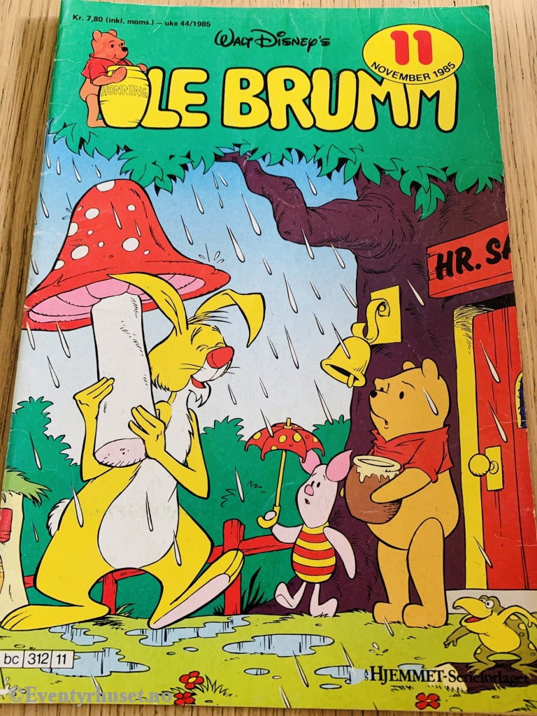 Disneys Ole Brumm. 1986/11. Tegneserieblad