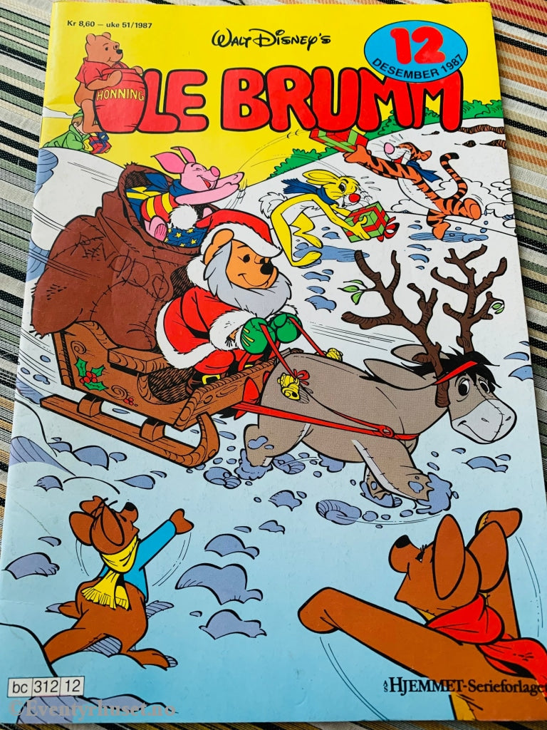 Disneys Ole Brumm. 1987/12. Tegneserieblad