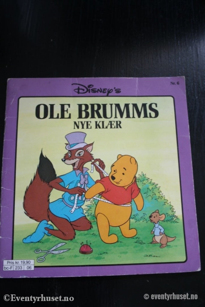 Disney´s - Ole Brumms Nye Klær Nr.6 Pocketbok / Hefte. 1990.