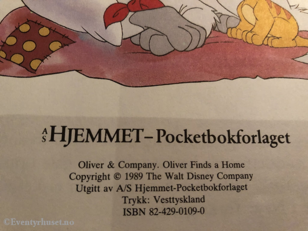 Disneys Oliver Og Gjengen - Finner Et Hjem. 1989. Nr. 1. I Serien. Tegneseriealbum