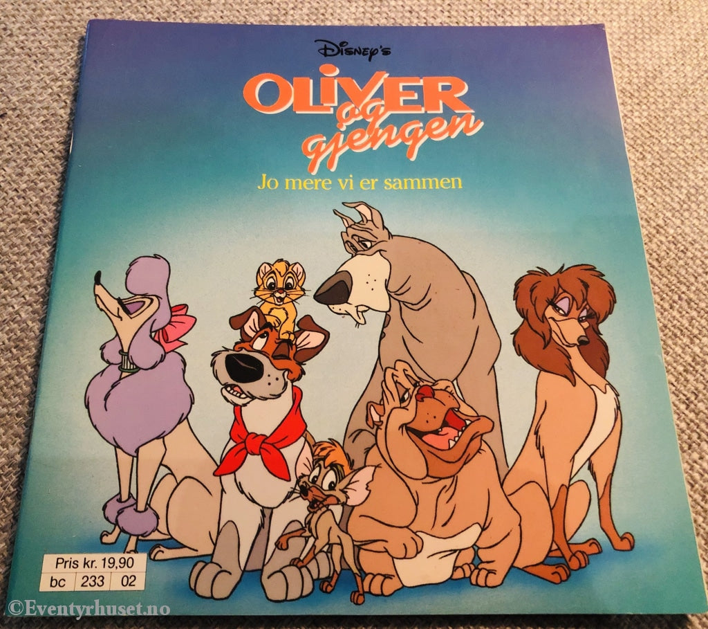 Disneys Oliver Og Gjengen - Jo Mere Vi Er Sammen. 1990. Nr. 2. I Serien. Tegneseriealbum