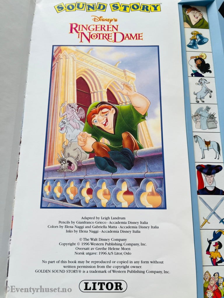 Disney´s Ringeren I Notre Dame. 1996. En Morsom Billedbok Med Lyd. Fortelling