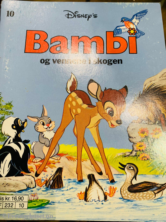 Disney’s Små Gullbøker. Nr. 10. 1990. Bambi Og Vennene I Skogen. Hefte. Hefte