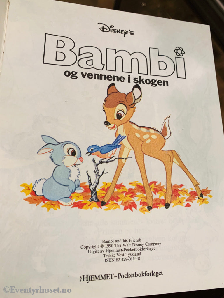 Disney’s Små Gullbøker. Nr. 10. 1990. Bambi Og Vennene I Skogen. Hefte. Hefte