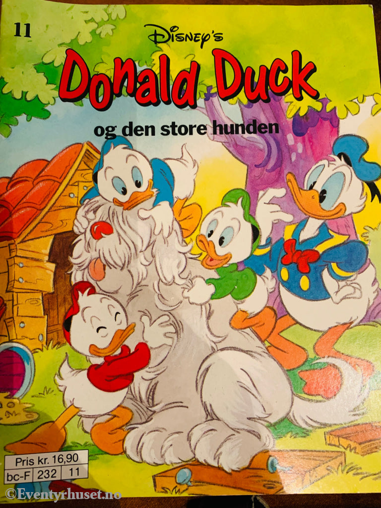 Disney’s Små Gullbøker. Nr. 11. 1990. Donald Duck Og Den Store Hunden. Hefte. Hefte