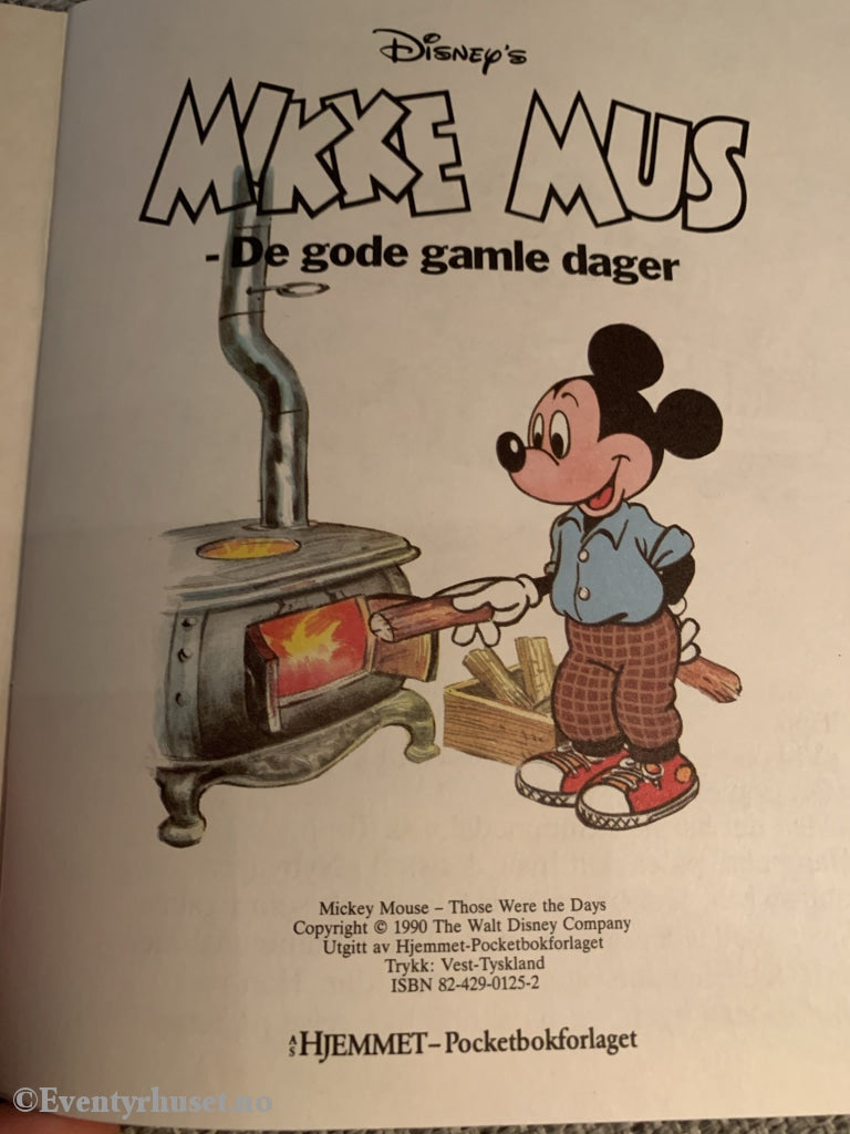Disneys Små Gullbøker. Nr. 12. 1990. Mikke Mus - De Gode Gamle Dager. Hefte