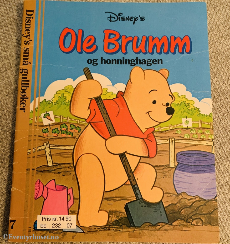 Disneys Små Gullbøker. Nr. 7. 1990. Ole Brumm Og Honninghagen. Hefte