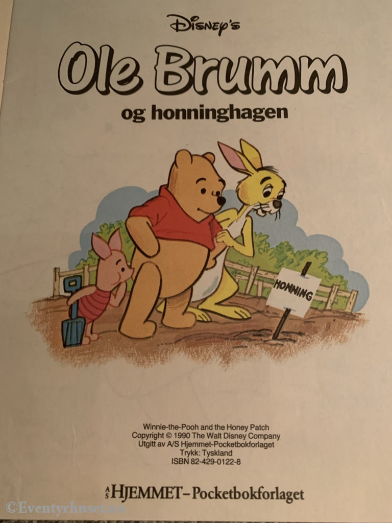 Disneys Små Gullbøker. Nr. 7. 1990. Ole Brumm Og Honninghagen. Hefte