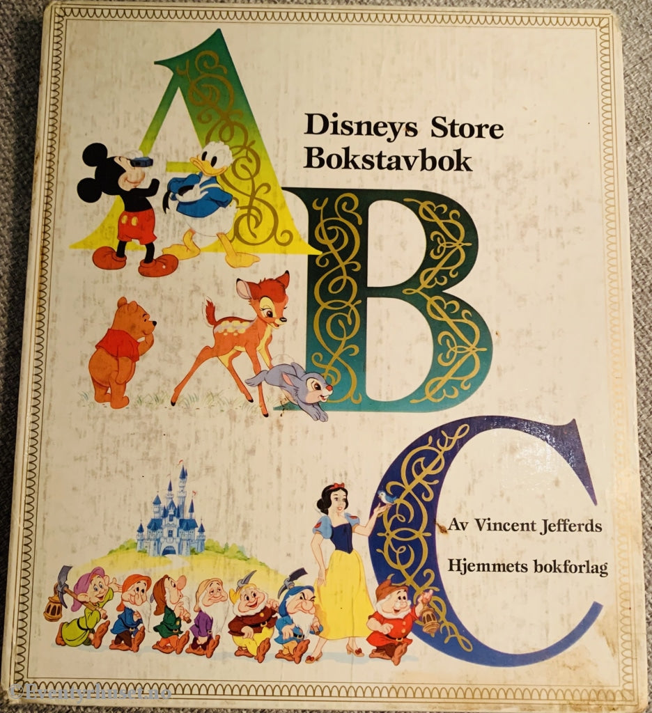 Disneys Store Bokstavbok Abc. 1986. Fortelling