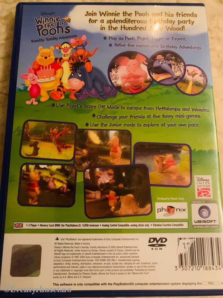 Disneys Winnie The Poohs Rumbly Tumbly Adventures(Ole Brumm). Ps2. Ps2
