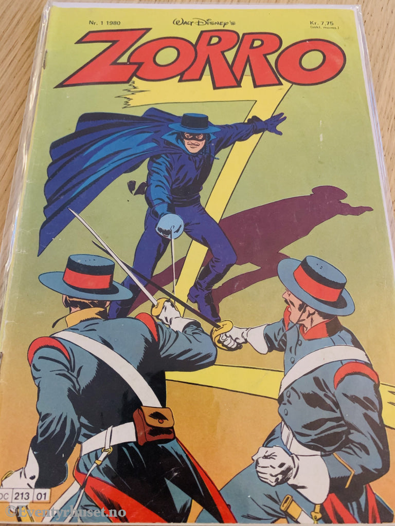 Disneys Zorro. 1980/01. Første Nummer! Tegneserieblad