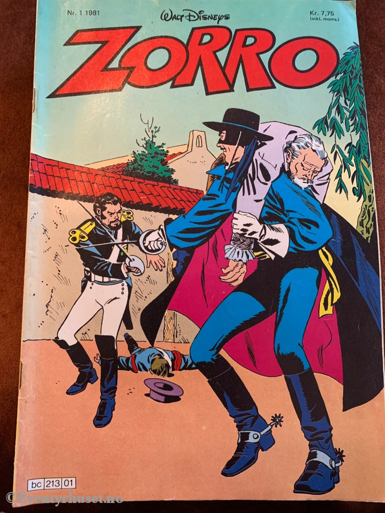 Disneys Zorro. 1981/01. Tegneserieblad