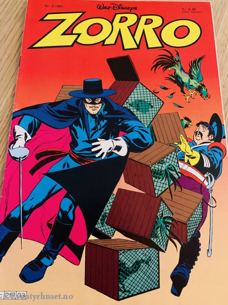 Disneys Zorro. 1981/03. Tegneserieblad