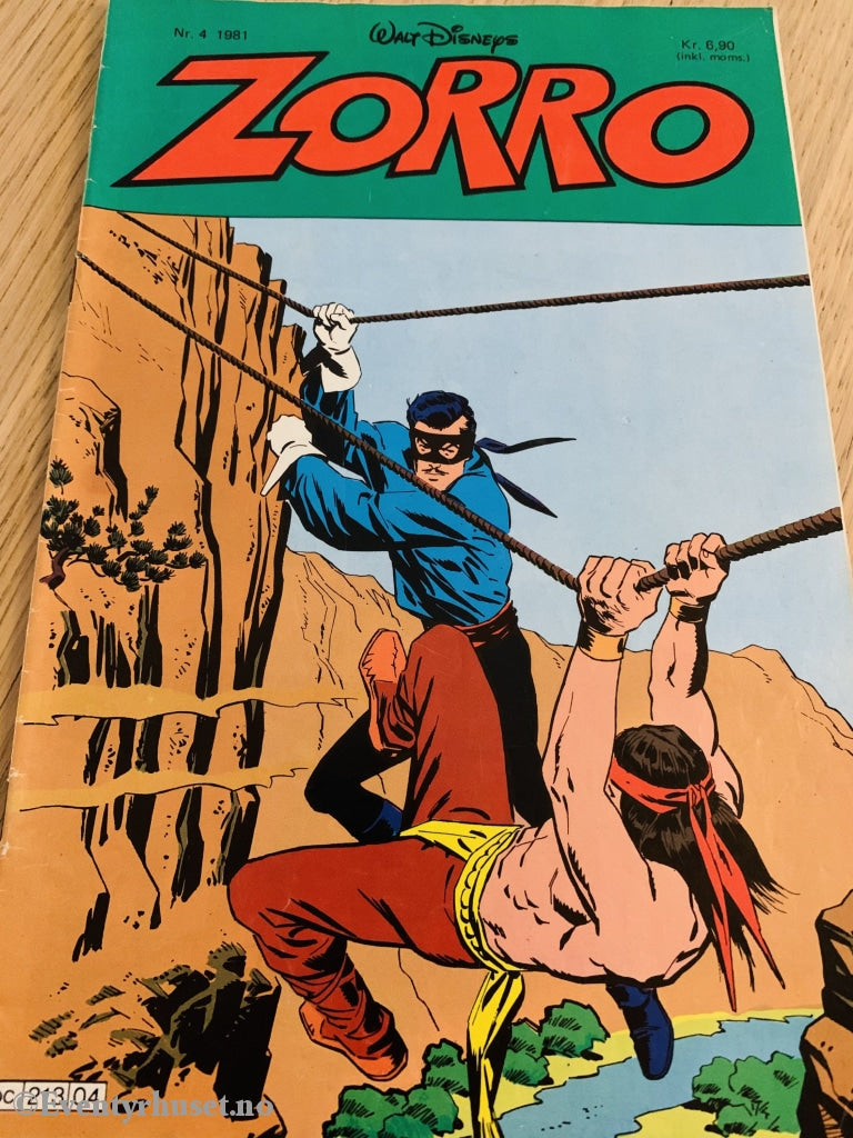Disneys Zorro. 1981/04. Tegneserieblad