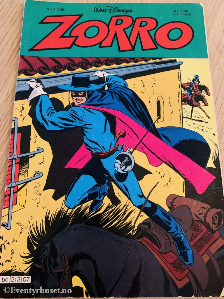 Disneys Zorro. 1981/07. Tegneserieblad