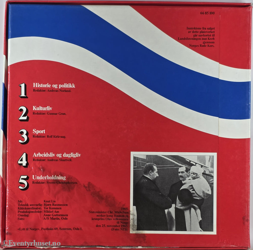 Diverse Artister. 1980. Lytt til Norge 1905-1980. LP.