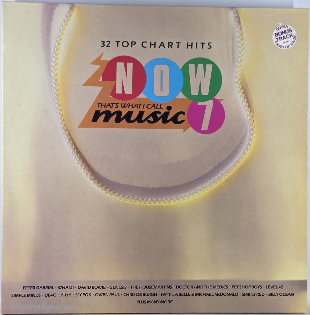Diverse Artister. 1986. Now That's What I Call Music 7. LP.