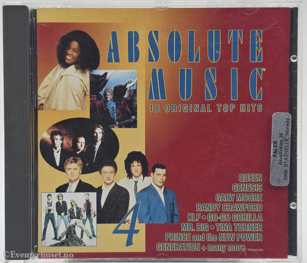 Diverse artister. 1992. Absolute Music 4. CD.