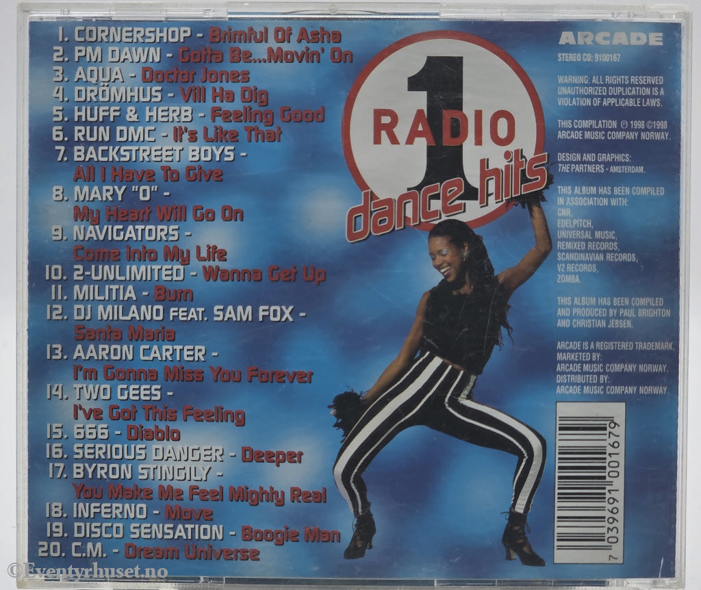 Diverse Artister. 1998. Radio 1 Dance Hits. CD.