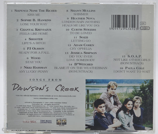 Diverse Artister. 1999. Songs From Dawson's Creek. CD.