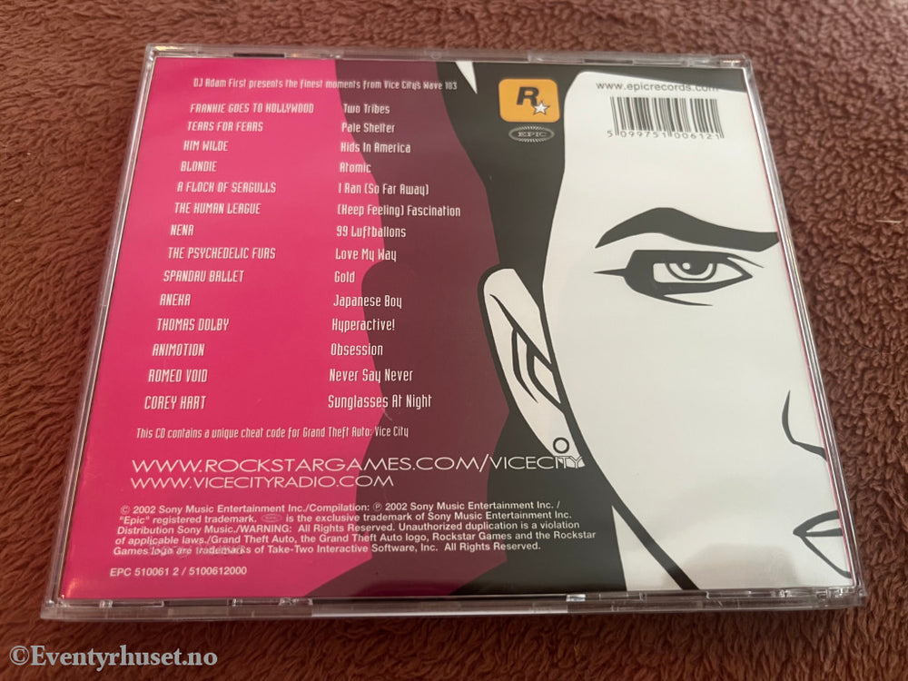 Diverse artister. 2002. Grand Theft Auto: Vice City O.S.T. Volume 2 – Wave 103. Musikk på CD.
