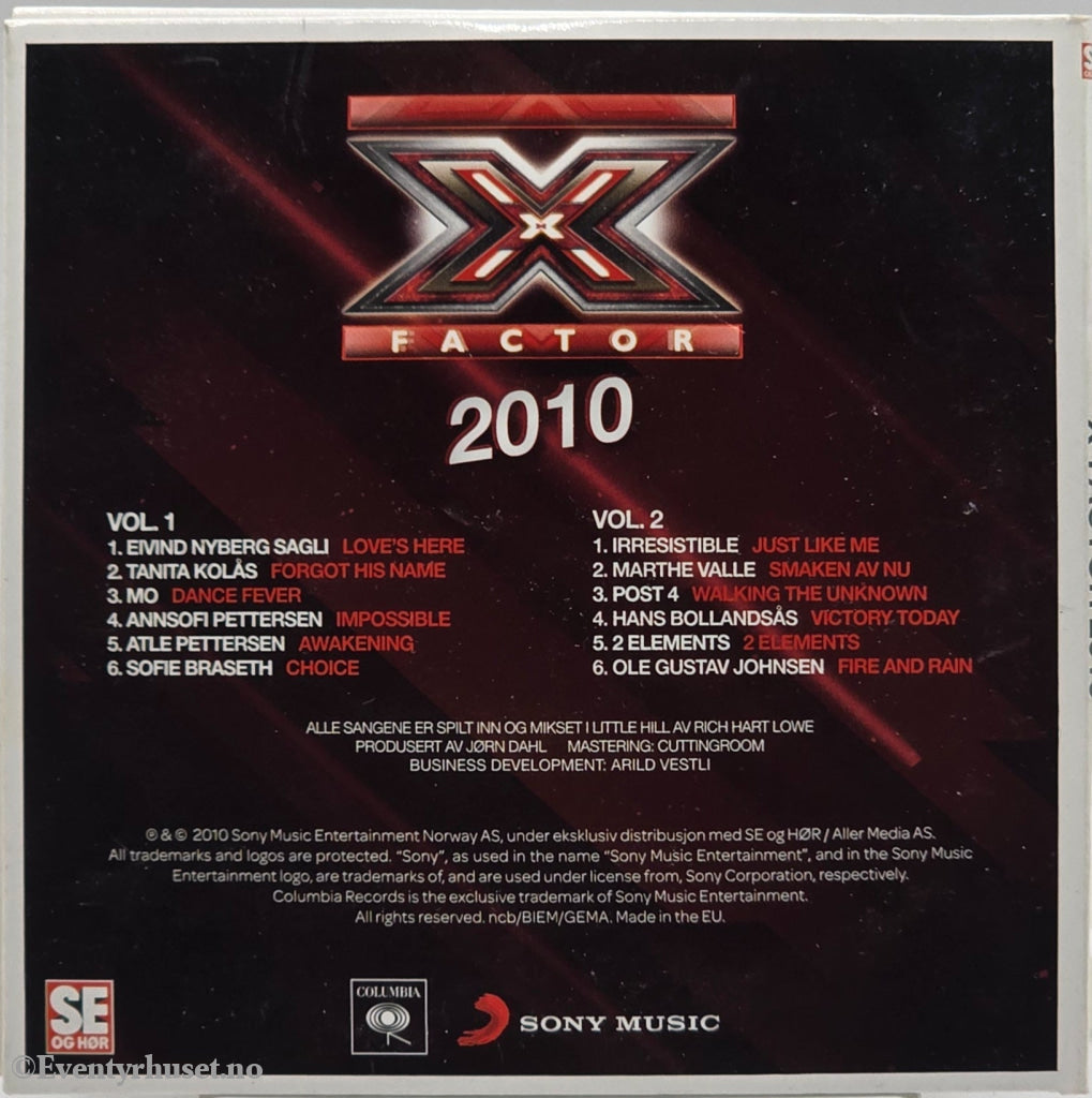 Diverse artister. 2010. X Factor 2010 Vol. 1. CD.