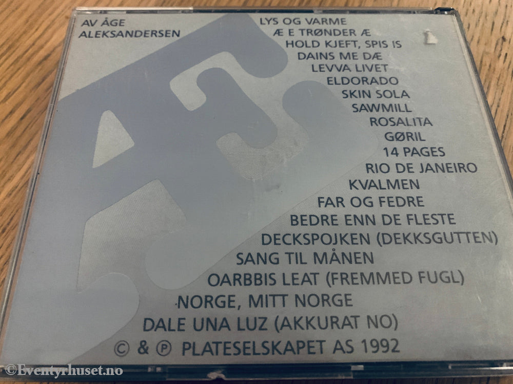 Diverse Artister – Åge Aleksandersen tolkes, 1992. CD.