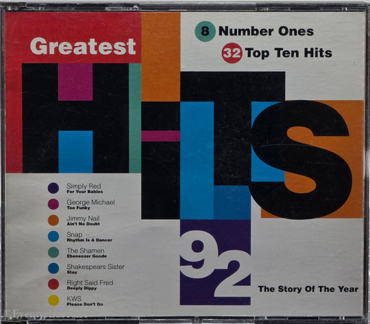 Diverse artister. Greatest Hits 92: The Story Of The Year. . Musikk-CD.