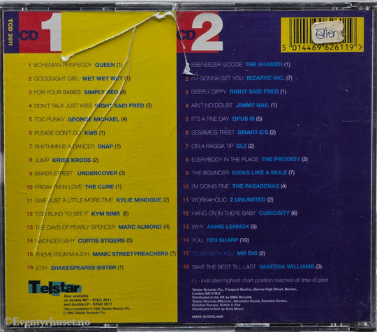 Diverse artister. Greatest Hits 92: The Story Of The Year. . Musikk-CD.