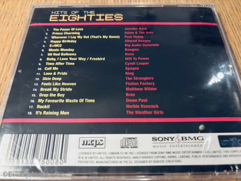 Diverse Artister – Hits of the Eighties (1999). CD.