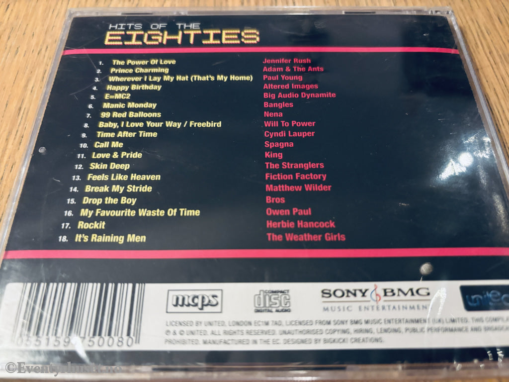 Diverse Artister – Hits of the Eighties (1999). CD.