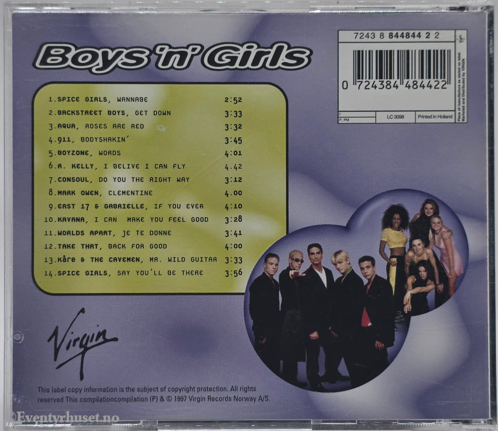 Diverse Artister (Topp). 1998. Topp: Boys n' Girls. CD.