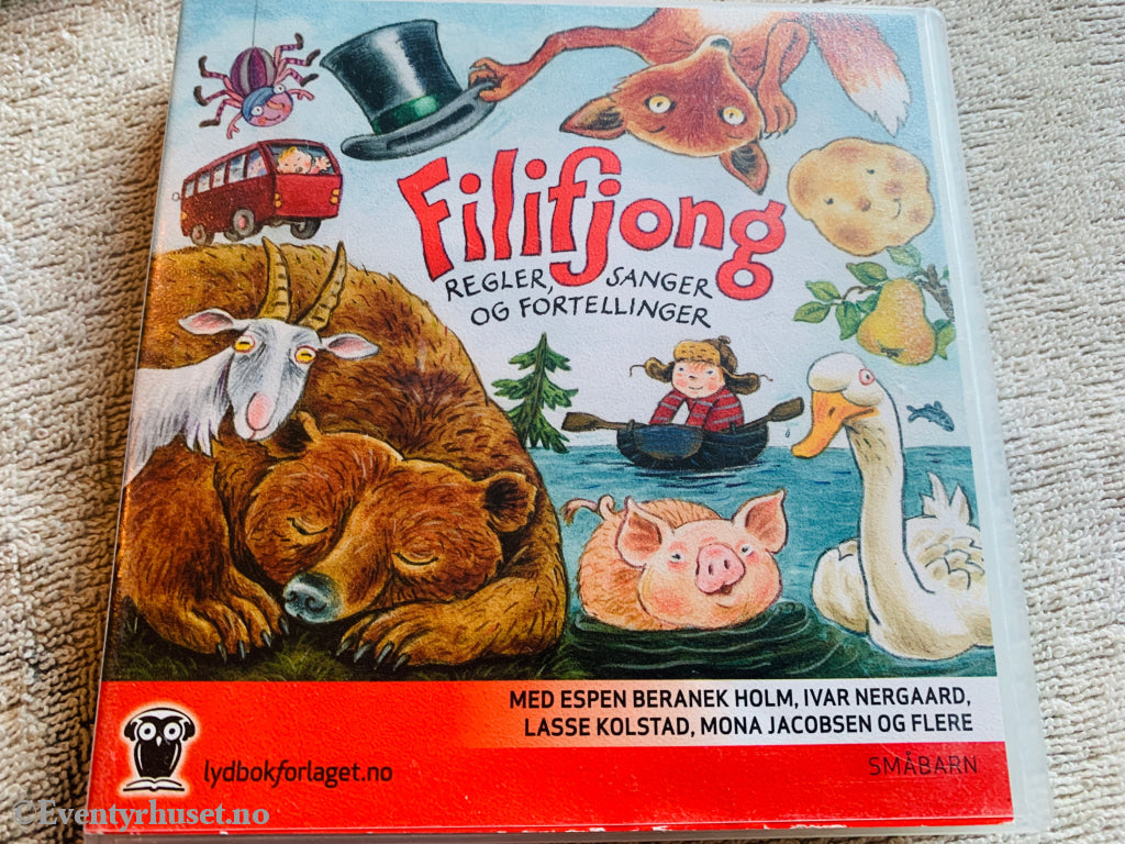 Diverse forfattere. 2006. Filifjong – Regler, sanger og fortellinger. Lydbok på CD.