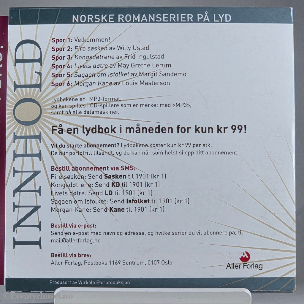 Diverse forfattere – Norske romanserier på lyd. Gratis smakebit med 5 lydbøker.