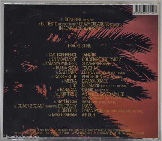 DJ Tiësto. 2000. In Search of Sunrise 2. CD.