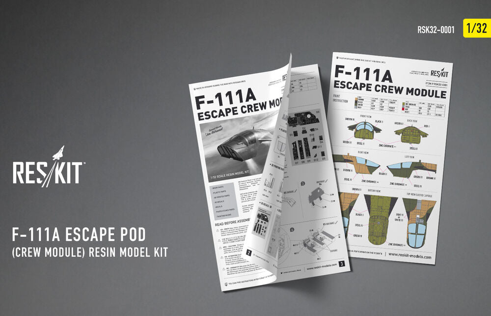 F-111A Escape Pod (Crew Module) resin model kit
