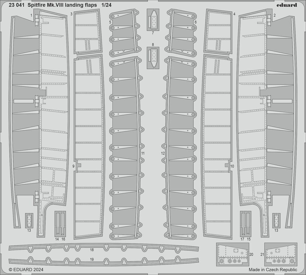 Spitfire Mk.VIII landing flaps  AIRFIX