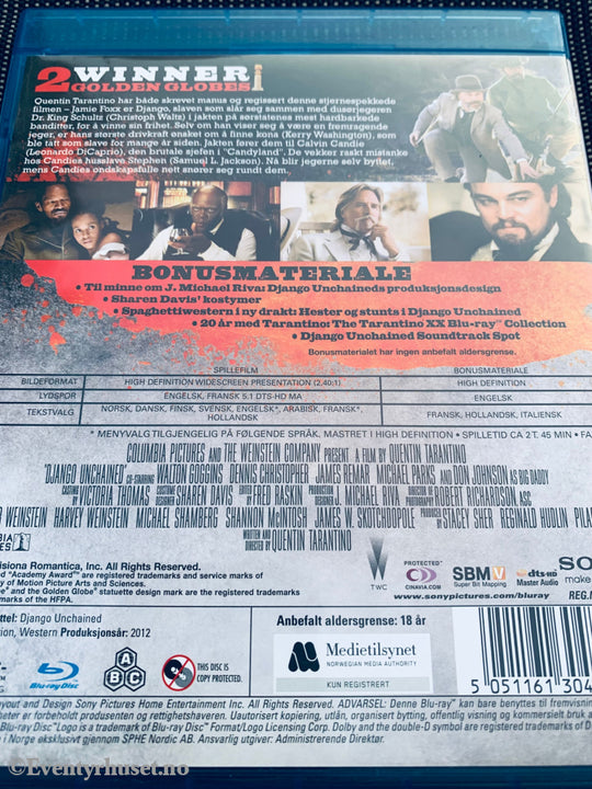 Django Unchained. Blu-Ray. Blu-Ray Disc