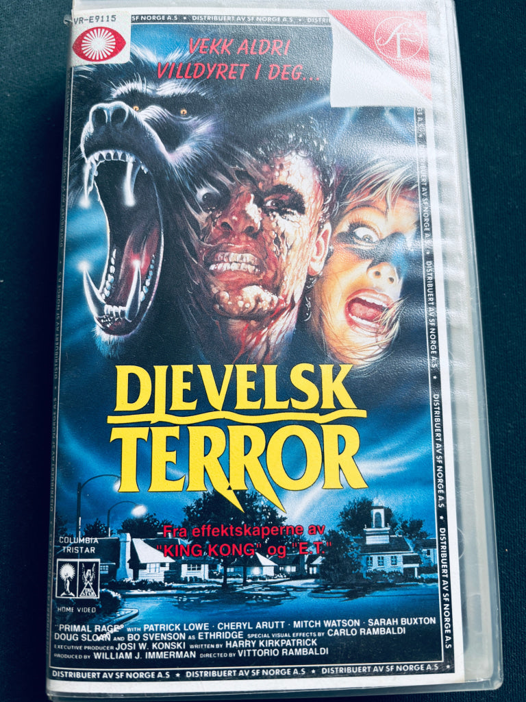 Djevelsk terror. 1988. VHS. VHS