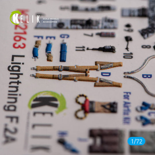 F.2A Lighting - interior 3D decals for Airfix kit