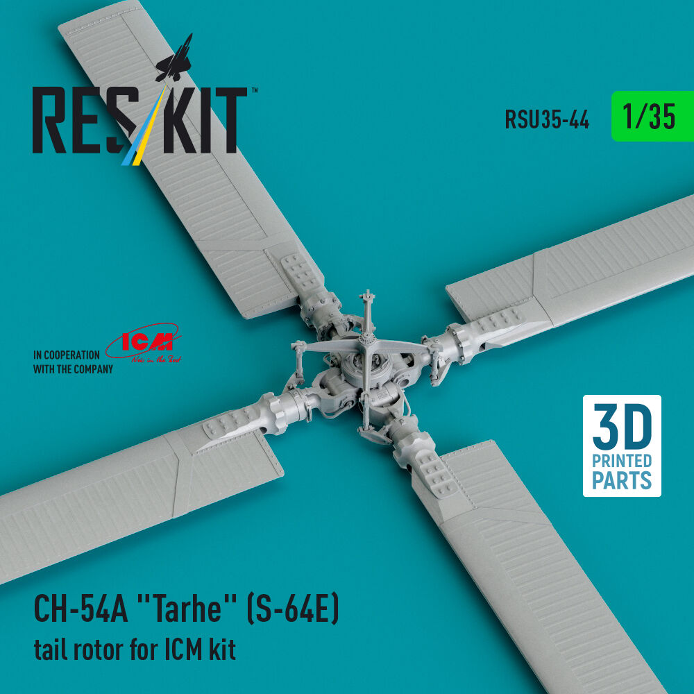CH-54A Tarhe(S-64E) tail rotor for ICM kit (3D Printed)