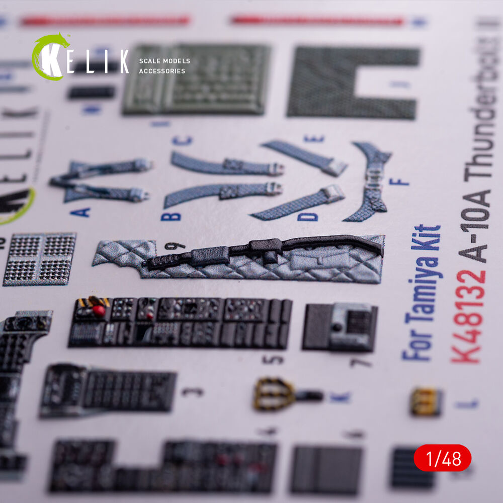 A-10A - interior 3D decals for Tamiya kit