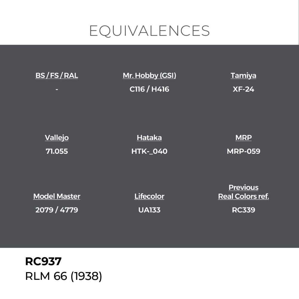 Real Colors: RLM 66 (1938) 17 ml.