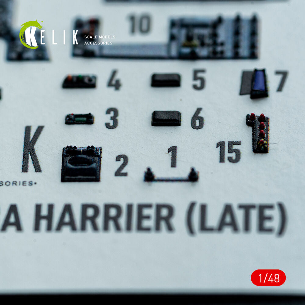 AV-8A HARRIER (Late) - interior 3D decals for Kinetic kit