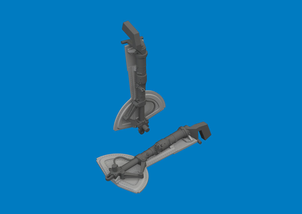 Bf 109G undercarriage legs PRINT for Revell