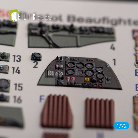 Bristol Beauhfighter TF.X - interior 3D decals for Airfix kit