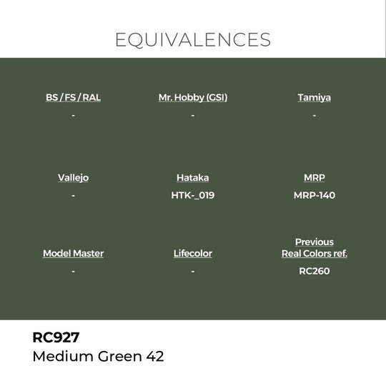 Real Colors: Medium Green 42 17 ml.