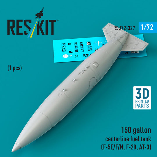 150 gallon centerline fuel tank (F-5E/F/N, F-20, AT-3) (1 pcs) (3D Printed)