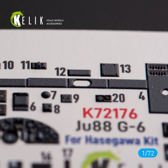Ju88 G-6 - interior 3D decals for Hasegawa kit